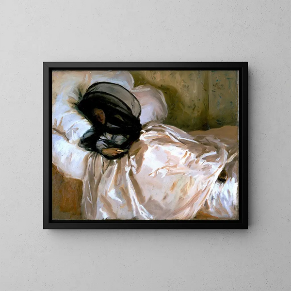 Le Moustiquaire - John Singer Sargent — indrammet kunstværk på væggen