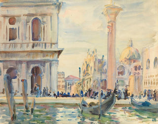 La Piazzetta - John Singer Sargent — visning af kunstværket
