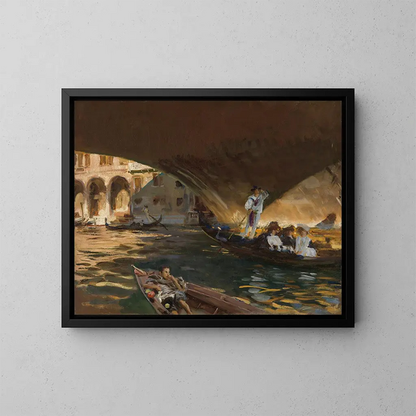Le Rialto - John Singer Sargent — indrammet kunstværk på væggen