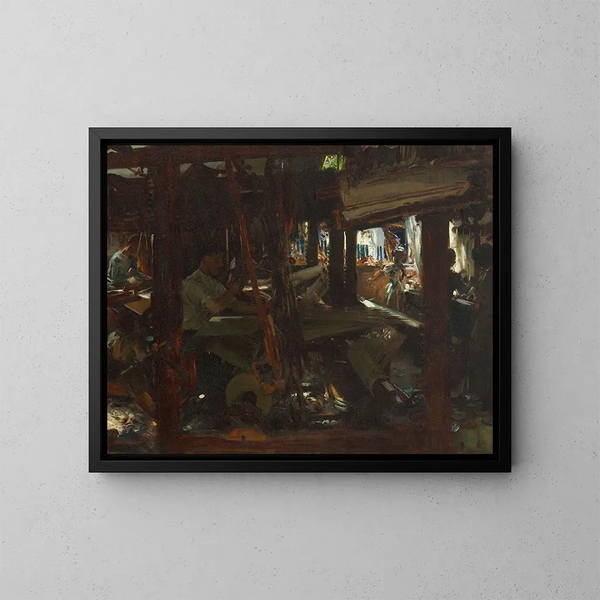 Les Tisserands - John Singer Sargent — indrammet kunstværk på væggen