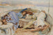 to figurer i en båd, Isola Bella, Italien - John Singer Sargent — visning af kunstværket