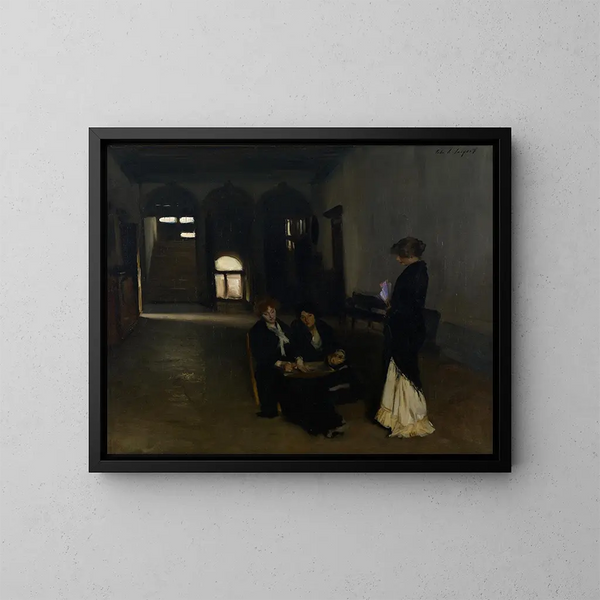 Filateurs af venetianske perler - John Singer Sargent — indrammet kunstværk på væggen