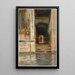Passage venedig - John Singer Sargent — indrammet kunstværk på væggen
