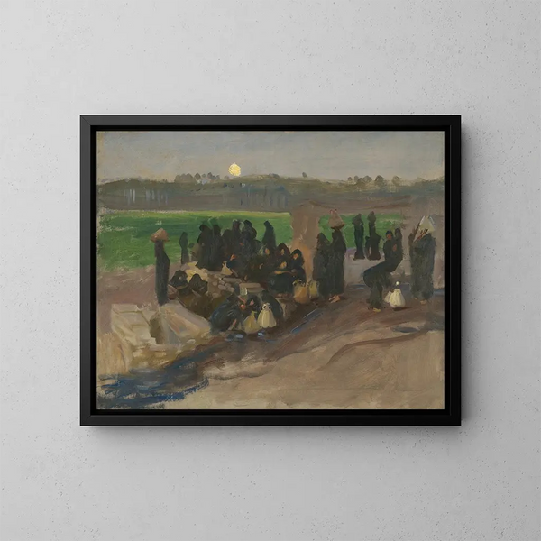 Porteurs d'eau sur le Nil - John Singer Sargent — indrammet kunstværk på væggen