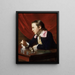 En dreng med en flyvende egern Henry Pelham - John Singleton Copley — indrammet kunstværk på væggen