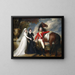 Colonel William Fitch og hans søstre Sarah og Ann Fitch - John Singleton Copley — indrammet kunstværk på væggen