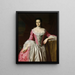 Eunice Dennie Burr - John Singleton Copley — indrammet kunstværk på væggen