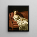 Portrait af en dame - John Singleton Copley — indrammet kunstværk på væggen