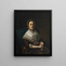 Portrait af fru Ebenezer Austin - John Singleton Copley — indrammet kunstværk på væggen
