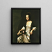 Portrait af fru John Stevens, Judith Sargent, senere fru John Murray - John Singleton Copley — indrammet kunstværk på væggen