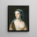 Portrait af Mme Joseph Henshaw - John Singleton Copley — indrammet kunstværk på væggen