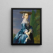 Portrait of Sarah Allen, née Sargent - John Singleton Copley — indrammet kunstværk på væggen