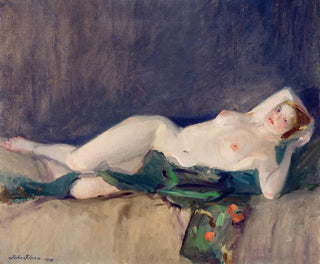 John Sloan - Nude Green Scarf.webp