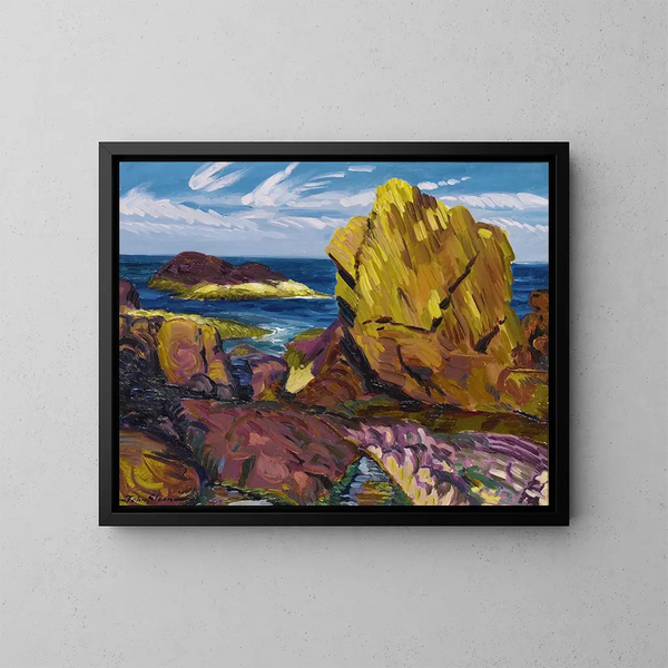 Roche jaune à Gloucester - John Sloan — indrammet kunstværk på væggen