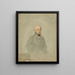 Portrait af Martin van Buren - John Vanderlyn — indrammet kunstværk på væggen