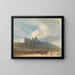 Château de Bamburgh, Northumberland - John Varley — indrammet kunstværk på væggen