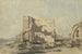 Abbey of Lindisfarne på Holy Island, Northumberland - John Varley — visning af kunstværket