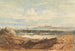 Vue de la côte escarpée, Bamburgh, Northumberland - John Varley — visning af kunstværket