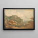 Vue de Tivoli en direction de Rome - John Warwick Smith — indrammet kunstværk på væggen