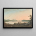 Le Lac Windermere fra Calgarth med Belle Isle - John Warwick Smith — indrammet kunstværk på væggen