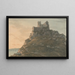 Mont Saint-Michel, Cornouailles - John Warwick Smith — indrammet kunstværk på væggen