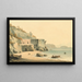 La baie de Naples depuis la plage de Posillipo - John Warwick Smith — indrammet kunstværk på væggen