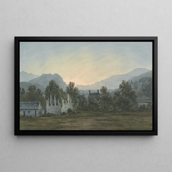 John Warwick Smith - The Ruins of Cymer Abbey on the Mawddach River.webp