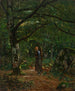 I skovene ved Fontainebleau Fontainebleau-skoven - John Washington Love — visning af kunstværket