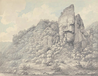 Rochers dans le Derbyshire - John Webber — visning af kunstværket