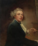 Portrait af kunstneren i halvlængde, der holder en portefølje - John Westbrooke Chandler — visning af kunstværket