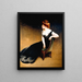 Portrait af Mme V. Mme Herman Duryea - John White Alexander — indrammet kunstværk på væggen