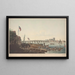 Vue du pont de Westminster, de l'abbaye et de l'église - John William Edye — indrammet kunstværk på væggen
