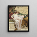 En siesta - John William Godward — indrammet kunstværk på væggen