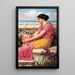 L'absence rend le cœur plus tendre - John William Godward — indrammet kunstværk på væggen