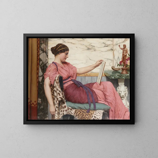 En amatør - John William Godward — indrammet kunstværk på væggen
