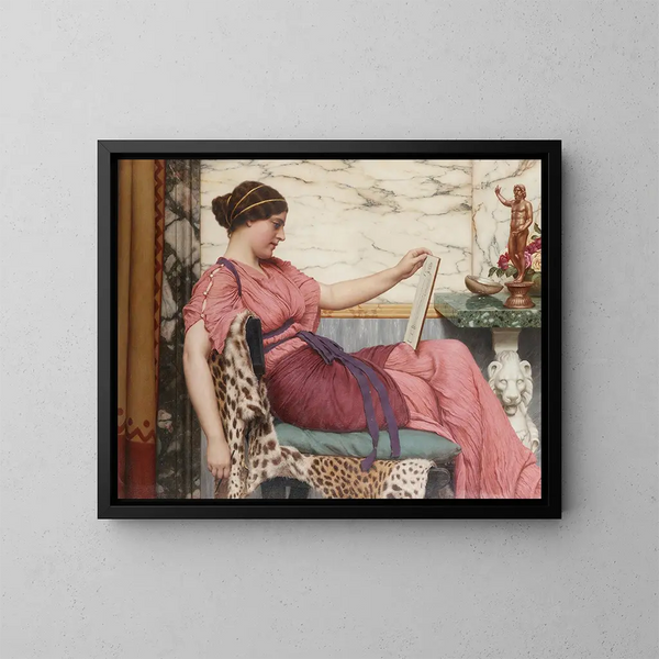 En amatør - John William Godward — indrammet kunstværk på væggen