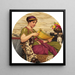 En luksusudgave - John William Godward — indrammet kunstværk på væggen