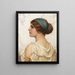Atalante - John William Godward — indrammet kunstværk på væggen