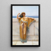 Clymène - John William Godward — indrammet kunstværk på væggen