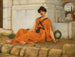 La Fille aux fleurs - John William Godward — visning af kunstværket