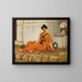 La Fille aux fleurs - John William Godward — indrammet kunstværk på væggen