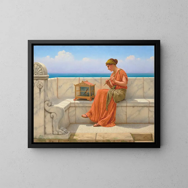 Chansons sans paroles - John William Godward — indrammet kunstværk på væggen