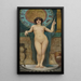 Studie af Campaspe - John William Godward — indrammet kunstværk på væggen