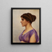 Studie af en klassisk skønhed - John William Godward — indrammet kunstværk på væggen