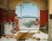 La douce sieste d'un jour d'été - John William Godward — visning af kunstværket