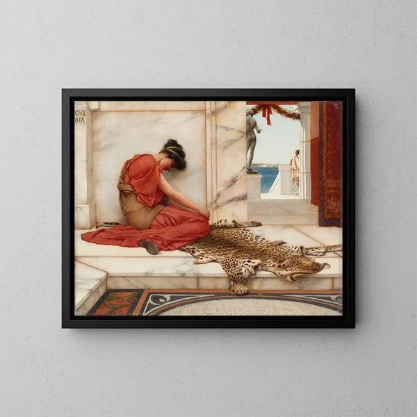 La Dispute - John William Godward — indrammet kunstværk på væggen