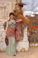En attendant la procession - John William Godward — visning af kunstværket