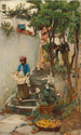 Un Jardin d'orangers - John William Waterhouse — visning af kunstværket