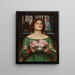 John William Waterhouse - Cueillez les boutons de rose pendant que c'est mai — indrammet kunstværk på væggen