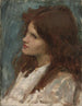 Tête de fille - John William Waterhouse — visning af kunstværket